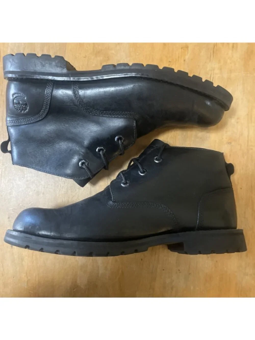 Timberland Alden Brook Leather Waterproof Chukka Black Size 10 US Ortholite